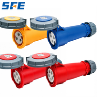 Connecteur d'alimentation industriel étanche SFE IEC60309 IP44 IP67 monophasé triphasé 220-380V 240-415V 3 4 5 pôles