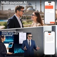 Lunettes de soleil intelligentes E03 avec traducteur IA pour plus de 150 langues, longue autonomie, protection UV, étanches IPX5