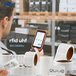 UHF <span class=keywords><strong>RFID</strong></span> 태그 자체 접착 인레이 코팅 용지 PET 수동 ISO18000-6C 칩 유연한 장거리 <span class=keywords><strong>RFID</strong></span> 라벨 스티커 860-960MHz - Product Image 3