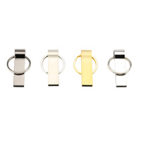 Clé USB promotionnelle en métal 2.0, clé mémoire flash, clé USB avec porte-clés