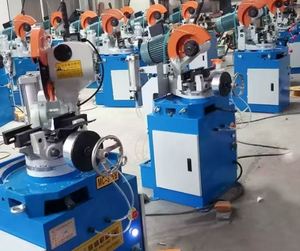 Burr Free Stainless Steel <b>Corner</b> Cutting Machine Pneumatic Metal Circular Saw 45 Degrees Pipe Cutting Machine - Product Image 4