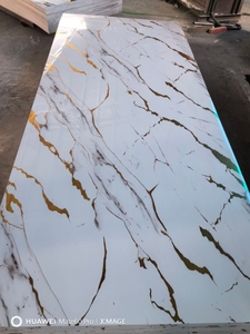 Chất lượng cao 4x8 feet trang trí Tấm UV <span class=keywords><strong>PVC</strong></span> UV tấm đá cẩm thạch nhựa <span class=keywords><strong>PVC</strong></span> tấm cứng cho phòng tắm khách sạn - Product Image 2