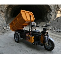 Mini-dumper électrique pour l'exploitation minière, tricycle minier, machinerie minière artisanale du Pérou, mini-dumper électrique pour tunnel minier
