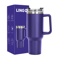 Termo de Acero Inoxidable de 40 oz con Pajita, Diseño para Sublimación, Empaquetado al por Mayor para Bebidas