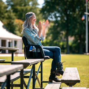 Có Thể Gập Lại Cắm Trại Độn Tựa Lưng Ghế Ngả Sân Vận Động Bãi Biển Ghế Có Thể Điều Chỉnh Tay Vịn Cho Khán Đài - Product Image 5