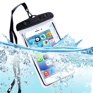 Funda Transparente Impermeable para Teléfono con Correa para Todos los Teléfonos Celulares, Material TPU PC, Ajuste Universal, Diseño Transparente - Product Image 1
