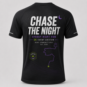 Camiseta para Carrera Nocturna de Halloween, 5K, Ropa Personalizada para Eventos de Carrera - Product Image 2