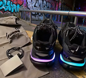 2026 Designer Track 3.0 LED Casual <b>Sneakers</b> Shoes for men Women High quality Running Sport Shoes LED Running Walking Style Shoes - Product Image 1