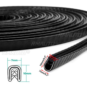 4m/8m Universal U Type Car Door Protection Edge Guards Trim Styling Mouldings Scratch-proof <b>Rubber</b> <b>Strip</b> Car Door Sticker - Product Image 4