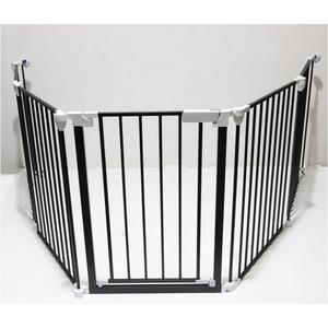 Barrière <span class=keywords><strong>de</strong></span> sécurité pour bébé pliable à 5 panneaux, auto-fermante, portable, en métal, autoportante, barrière <span class=keywords><strong>de</strong></span> protection contre les chutes, barrière <span class=keywords><strong>de</strong></span> sécurité ignifuge - Product Image 5