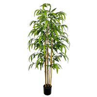Vente en gros d'usine, plante artificielle en bambou de 150 cm, bonsaï vert artificiel, plante artificielle pour la décoration de la maison et du jardin