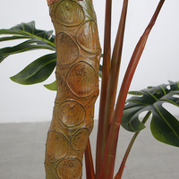 Décoration de plantes artificielles 2M vente en gros, Monstera delizosa