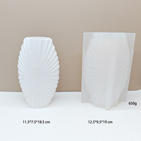 Moule en Silicone Grand Pot de Fleurs Nordic Shell pour Plâtre, Béton, Bricolage Vase Ciment Fabrication d'Art