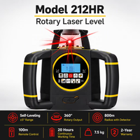 Niveau laser rotatif rouge auto-nivelant haute précision 360 degrés