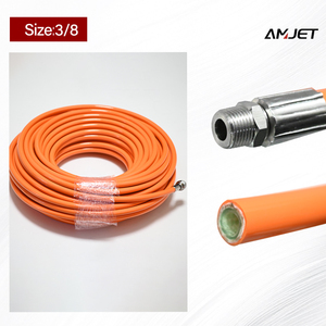 3/8 5800psi高圧下水道ジェットホース水洗浄ホース下水道ジェット機械用Amjet洗浄用品質保証 - Product Image 3