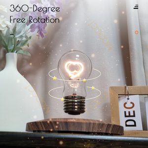 Minimalist Decor Night <b>Light</b> Lamp Desktop Bedroom Magnetic Levitation Floating LED Bulb Room for Cafe & Home - Product Image 5