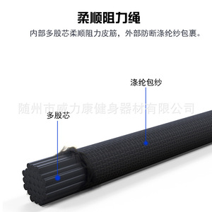 Bande de résistance Chishang pour la remise en forme à domicile, corde de tension pour l'entraînement de la force des bras, bande élastique pour hommes et femmes - Product Image 5