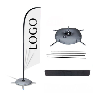 Factory Price Customized Promotional Feather Flagpole Banners Beach Flag Pole
