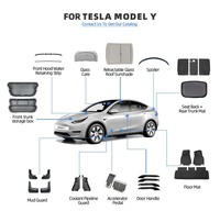 Matelas pneumatique de voiture pour Tesla Model Y Accessoires Suede Sponge Silicone Base Back Seat Air Mattress Interior Accessory