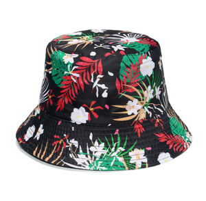Sombreros de Paja Personalizados con Estampado Tropical Floral Bajo el Borde, Sombrero de Paja de Playa, Sombrero Hawaiano - Product Image 1