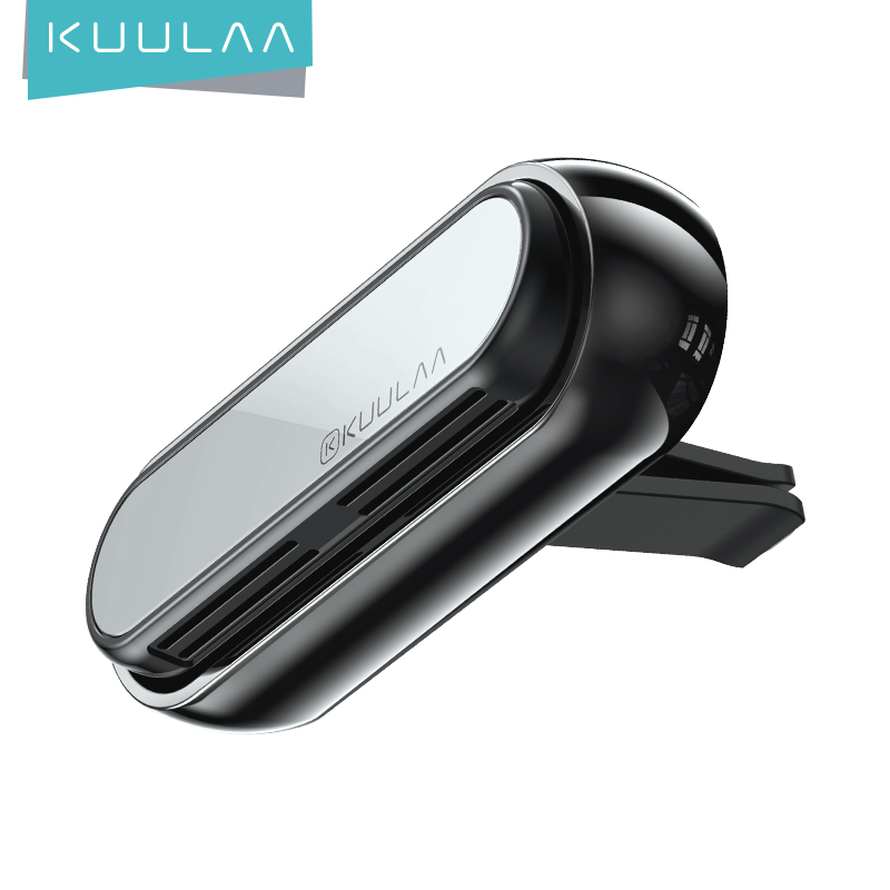 KUULAA в наличии, автомобильный освежитель воздуха с одним нажатием ВКЛ./ВЫКЛ., металлический материал, твердый ароматизатор, автомобильный освежитель воздуха