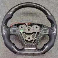 Volant en cuir en fibre de carbone pour Kia Forte Koup 2014 2015 2016