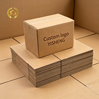 Caja de Envío Corrugada Estándar RSC Ecológica y Portátil al por Mayor, Cartón de Pared Simple/Doble, Grado Industrial, con Brillo