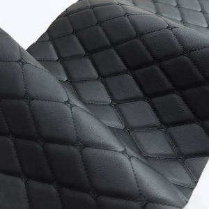 Sponge 3.5mm Stitching Line Foam Artificial <strong>Quilted</strong> Faux Leather <strong>Fabric</strong> for Car Seat Leather Material Car <strong>Upholstery</strong> - Product Image 5