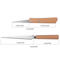 LISI 2 pièces Couteaux à modeler à manche en bois, outils d'affûtage pour l'artisanat, la poterie, la céramique, la sculpture et le modelage de l'argile polymère, pour fournitures artistiques