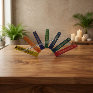 Soporte de incienso de madera duradero y ecológico, el más vendido, para varillas de incienso individuales, quemador de barco, atrapa cenizas de los siete chakras, para otoño - Product Image 3