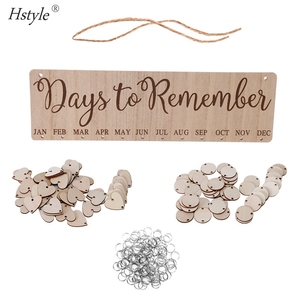 <strong>Gifts</strong> <strong>for</strong> Mom <strong>Grandma</strong> to Remember <strong>Birthdays</strong> Wooden Family <strong>Birthday</strong> Board Calendar DIY with 100 Wood Tags Wall Hanging SD1665 - Product Image 6