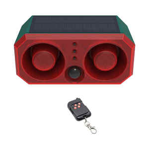 نظام إنذار بالتحكم عن بعد يعمل بالأشعة تحت الحمراء بالطاقة الشمسية طارد شخصي للطيور الخنازير البرية الحيوانات إنذار صوتي/ضوئي - Product Image 1