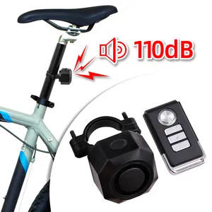 IP65 À Prova D' Água 7 Volume 110DB Ajustável Recarregável USB Bicicleta Motocicleta Elétrica Anti roubo Vibração Alarme