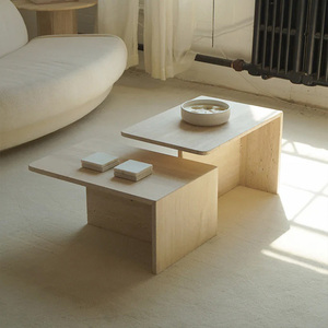 Mesas de Centro de Travertino Natural de Diseño, Modernas, Minimalistas y Modulares para <span class=keywords><strong>Hotel</strong></span> y Villa - Product Image 2
