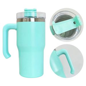 25 PACKS Kids Vacuum <b>Insulated</b> 20oz Macaron Candy Color Tumbler <b>Mugs</b> with Handle for Dye Sublimation Heat Press - Product Image 3