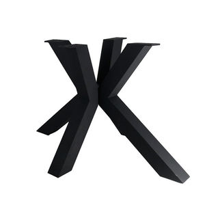 الثقيلة دعم الأجهزة المعدنية X على شكل أنبوب مربع مكتب عمل إطار الجدول الساقين قاعدة ل غرفة مكتب المنزل - Product Image 6