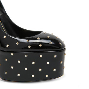 Personnalisé Nouveau Dernier Design Taille 35-43 Brevet Femmes Plateforme Talon Haut Sangle Cheville Rivet Pompes - Product Image 2