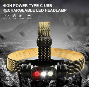 Bán buôn độ sáng cao COB đèn pha chức năng cảm biến có thể sạc lại đầu <span class=keywords><strong>Torch</strong></span> không thấm nước LED đầu đèn lồng cho cắm trại chạy - Product Image 5