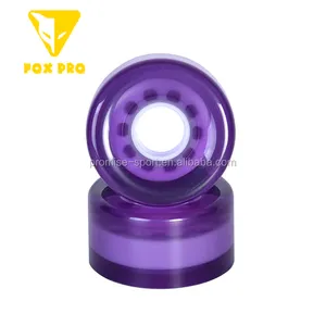 FOX PRO abs wheel roller inline ruote pu 65x35mm con DELL'UNITÀ di ELABORAZIONE trasparente 78A