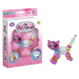 面白いキッズブレスレットセットDIY漫画ビーズバングルおもちゃマジックペットビーズブレスレット子供のためのクリスマスギフト - Product Image 5