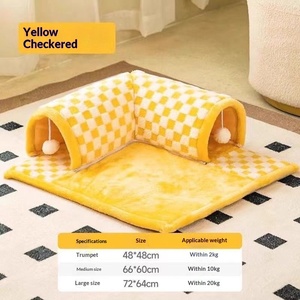 <b>Cat</b> Nest & <b>Tunnel</b>-Fun Play Sleep Warm Breathable Cloth Type All Seasons <b>Cat</b> Hideout - Product Image 4