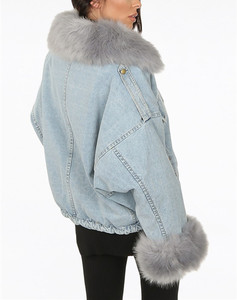 <span class=keywords><strong>Giacca</strong></span> di jeans in pelliccia di dimensioni per <span class=keywords><strong>giacca</strong></span> <span class=keywords><strong>da</strong></span> <span class=keywords><strong>moto</strong></span> Standard invernale <span class=keywords><strong>giacca</strong></span> di jeans <span class=keywords><strong>da</strong></span> donna di lusso in pelliccia <span class=keywords><strong>da</strong></span> donna - Product Image 6