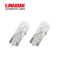 Limastar W5W T10 12V Clear 158 2825 12961 Side Turn Sinyal Mobil Inter Cahaya Lampu Bagasi Stop Lamp