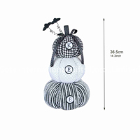Jouet en peluche citrouille tissé noir/orange fait main de haute qualité, décoration douce pour cheminée, vente chaude pour adultes, Halloween
