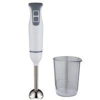 Mini mélangeur de bâton en plastique portatif avec mélangeur de fruits à immersion électrique à bouton-poussoir facile à contrôler pour les smoothies à usage domestique