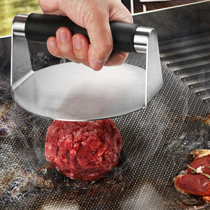 <span class=keywords><strong>Presse</strong></span> à hamburgers en acier inoxydable avec poignée anti-brûlure - Product Image 2