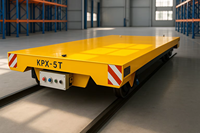 Chariot de transfert électrique motorisé sur rail, marque Anbo, personnalisé, capacité de 5 à 30 tonnes, pour machines lourdes d'usine sidérurgique