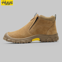 Chaussures de sécurité avec semelle intermédiaire en Kevlar, embout en acier, anti-perforation, résistantes à la chaleur, anti-étincelles, bottes de travail pour l'industrie de la fonderie