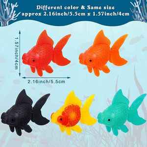 Decorazione Vivace per <span class=keywords><strong>Acquario</strong></span>, Ornamento in Plastica, Pesce Galleggiante Artificiale, Piccolo Pesce Tropicale Simulato - Product Image 6