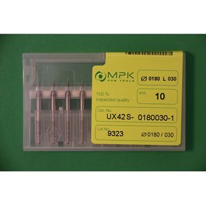 Micro-foret pour circuit imprimé MPK 0,180 mm L30 mm en carbure, norme DIN UX42S-0180030-1 - Product Image 1